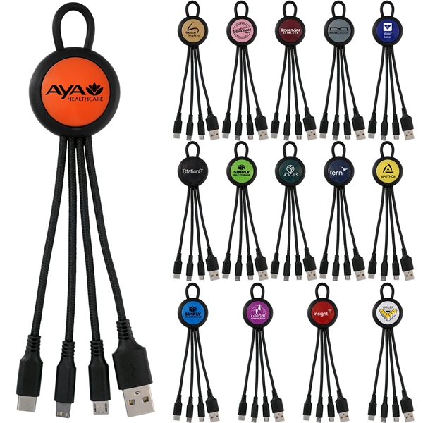 VIVID LOOP 3-IN-1 CHARGING CABLE... from ASI 30208 A P Specialties / AP Specialties