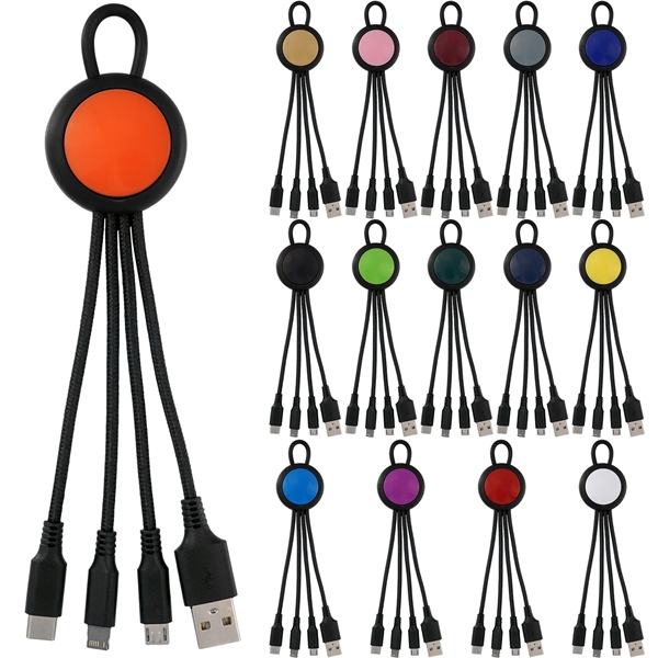 VIVID LOOP 3-IN-1 CHARGING CABLE... from ASI 30208 A P Specialties / AP Specialties