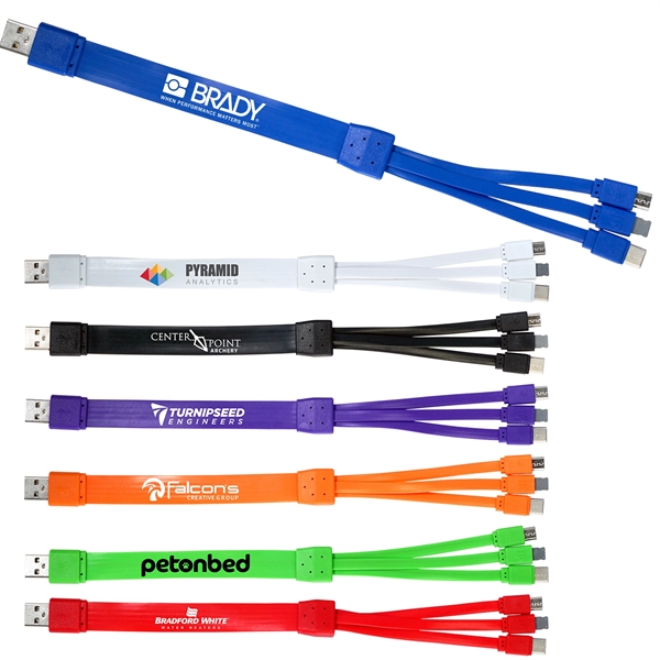 3-Way Noodle Charging Cable... from ASI 30208 A P Specialties / AP Specialties