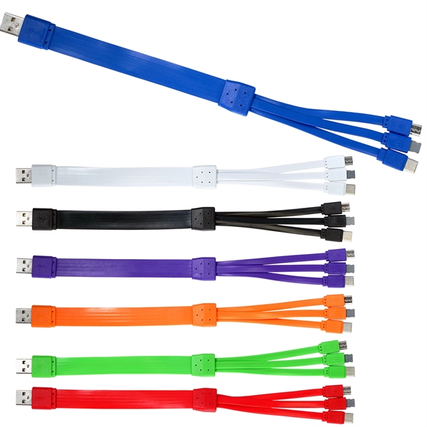 3-Way Noodle Charging Cable... from ASI 30208 A P Specialties / AP Specialties