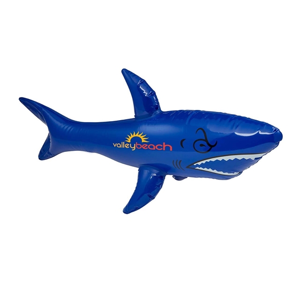Inflatable 23" shark in red, white or blue.... from ASI 63549 Jornik Manufacturing Corp / Jornik
