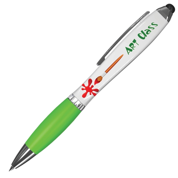 Twist-action pen with a 4-sided, curvaceous hourglass design, a comfortable grip,... from ASI 90859 Tempo Industries Inc / Tempoline