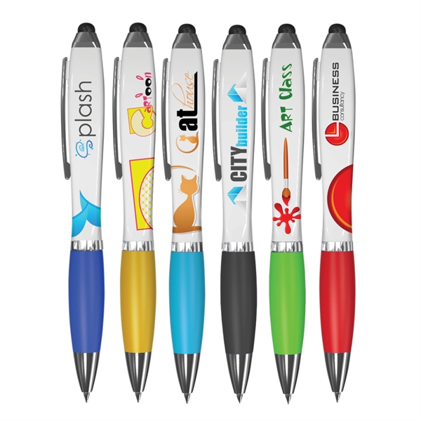 Twist-action pen with a 4-sided, curvaceous hourglass design, a comfortable grip,... from ASI 90859 Tempo Industries Inc / Tempoline