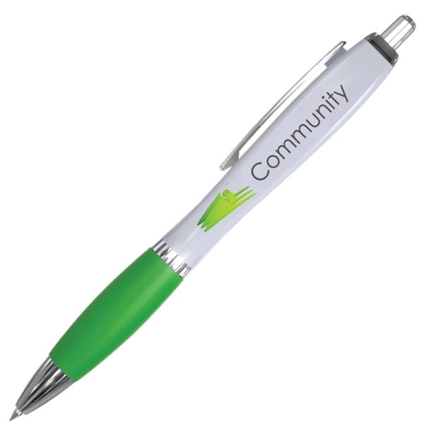 Click-action Zen pen with a curvaceous, hourglass shape, comfortable grip, and... from ASI 90859 Tempo Industries Inc