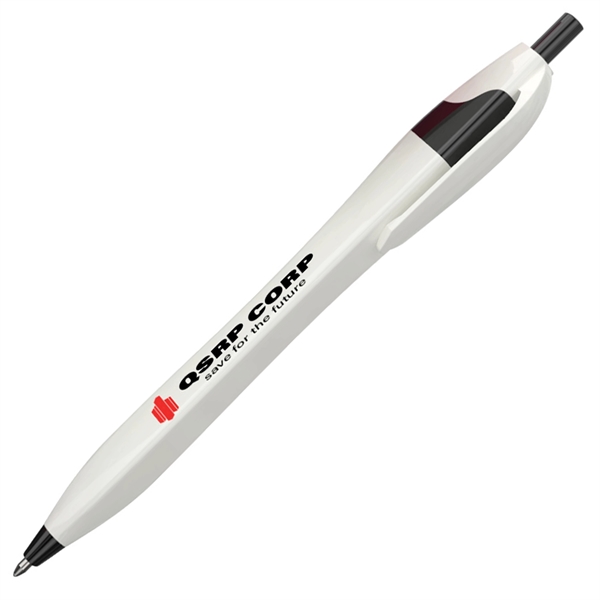 Click-action squared Slimz pen with a curvaceous, hourglass shape and four... from ASI 90859 Tempo Industries Inc