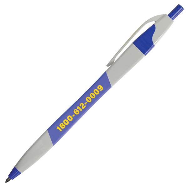 Click-action squared Slimz pen with a curvaceous, hourglass shape and four... from ASI 90859 Tempo Industries Inc