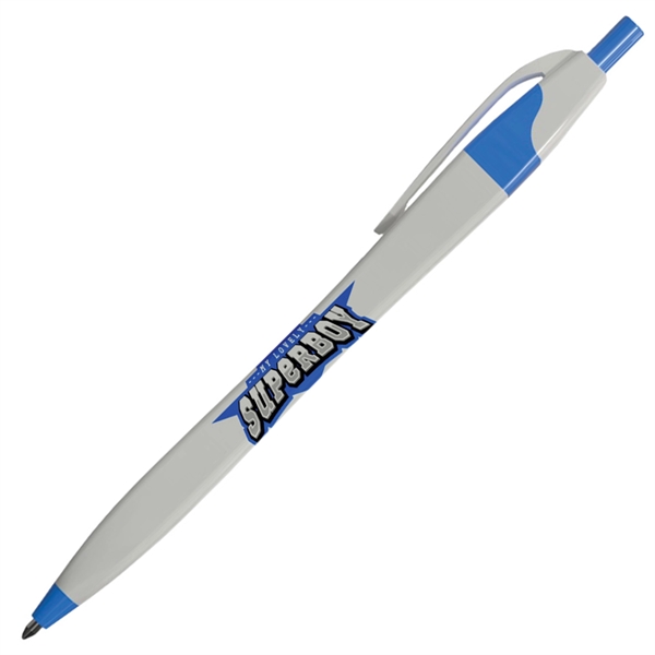 Click-action squared Slimz pen with a curvaceous, hourglass shape and four... from ASI 90859 Tempo Industries Inc