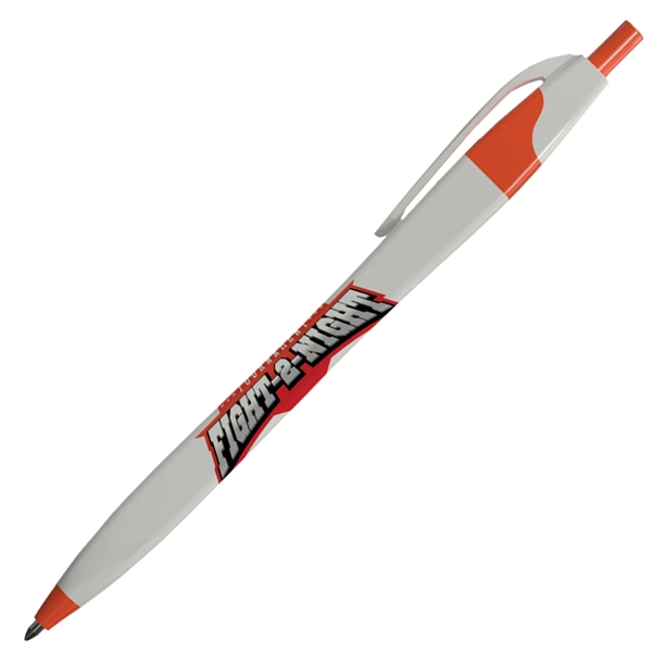 Click-action squared Slimz pen with a curvaceous, hourglass shape and four... from ASI 90859 Tempo Industries Inc