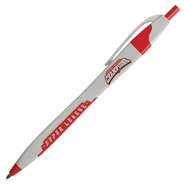 Click-action squared Slimz pen with a curvaceous, hourglass shape and four... from ASI 90859 Tempo Industries Inc
