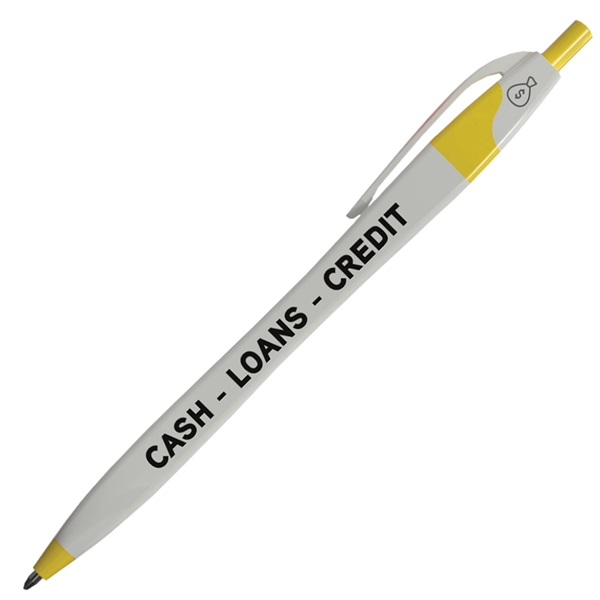 Click-action squared Slimz pen with a curvaceous, hourglass shape and four... from ASI 90859 Tempo Industries Inc