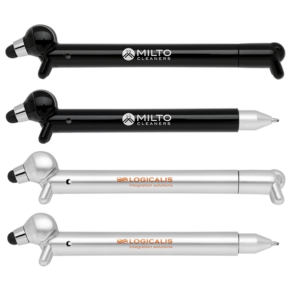 Cap on/off pen with a cute puppy design and a stylus... from ASI 90859 Tempo Industries Inc