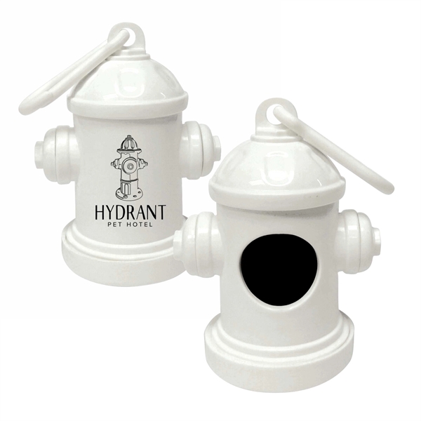 2 3/4" x 3 1/2" fire hydrant shaped pet waste bag... from ASI 63549 Jornik Manufacturing Corp