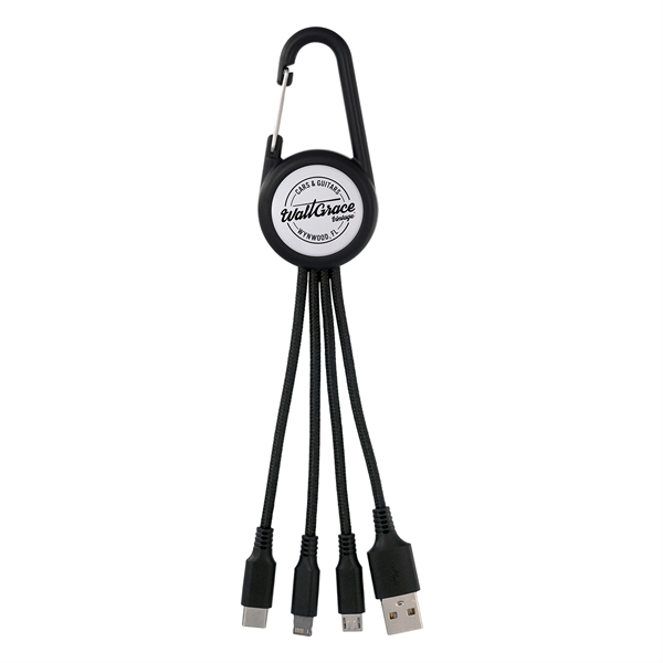 COLORFUL 3-IN-1 CARABINER CHARGING CABLE... from ASI 30208 A P Specialties / AP Specialties