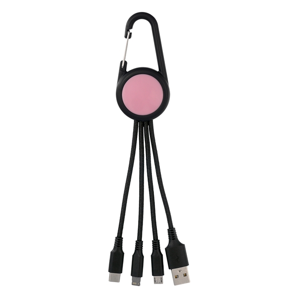 COLORFUL 3-IN-1 CARABINER CHARGING CABLE... from ASI 30208 A P Specialties / AP Specialties