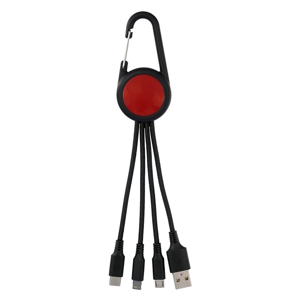 COLORFUL 3-IN-1 CARABINER CHARGING CABLE... from ASI 30208 A P Specialties / AP Specialties