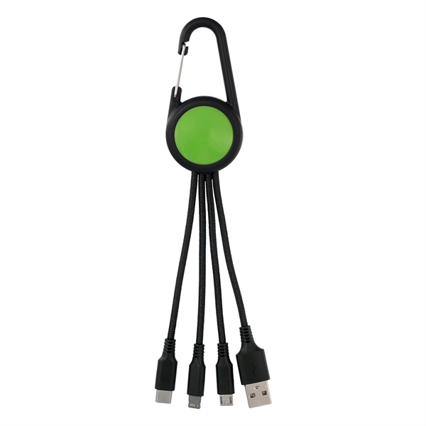 COLORFUL 3-IN-1 CARABINER CHARGING CABLE... from ASI 30208 A P Specialties / AP Specialties