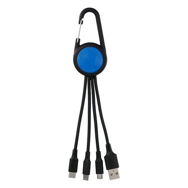 COLORFUL 3-IN-1 CARABINER CHARGING CABLE... from ASI 30208 A P Specialties / AP Specialties