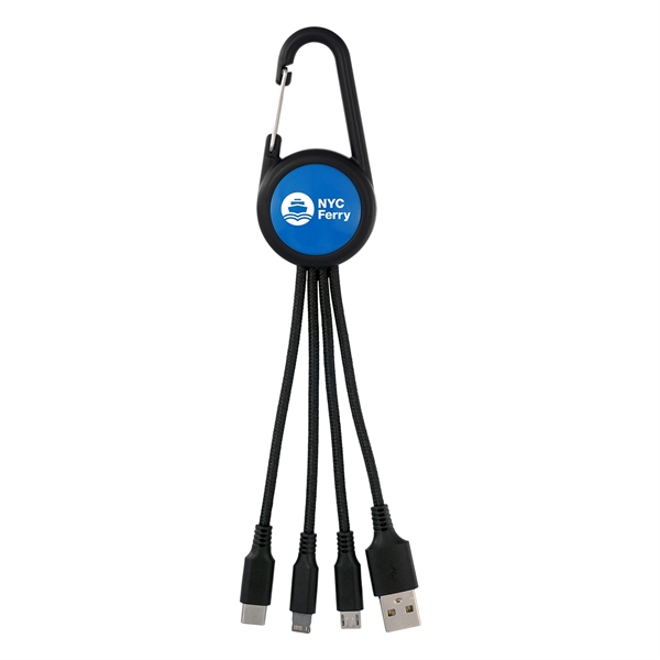 COLORFUL 3-IN-1 CARABINER CHARGING CABLE... from ASI 30208 A P Specialties / AP Specialties
