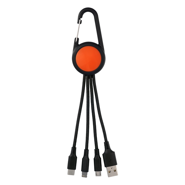 COLORFUL 3-IN-1 CARABINER CHARGING CABLE... from ASI 30208 A P Specialties / AP Specialties