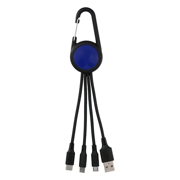 COLORFUL 3-IN-1 CARABINER CHARGING CABLE... from ASI 30208 A P Specialties / AP Specialties