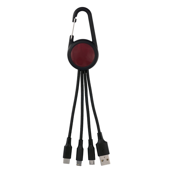 COLORFUL 3-IN-1 CARABINER CHARGING CABLE... from ASI 30208 A P Specialties / AP Specialties
