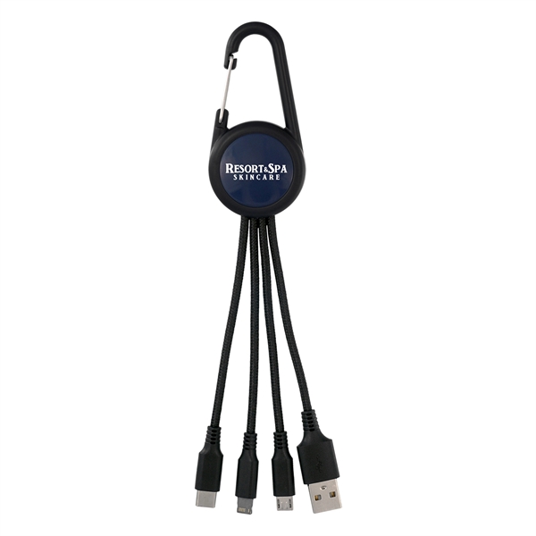COLORFUL 3-IN-1 CARABINER CHARGING CABLE... from ASI 30208 A P Specialties / AP Specialties