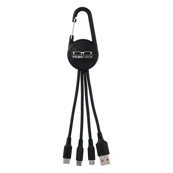 COLORFUL 3-IN-1 CARABINER CHARGING CABLE... from ASI 30208 A P Specialties / AP Specialties