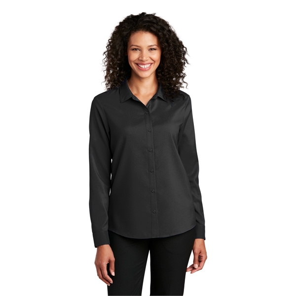 Port Authority Ladies Long Sleeve Performance Staff Shirt... from ASI 84863 SanMar