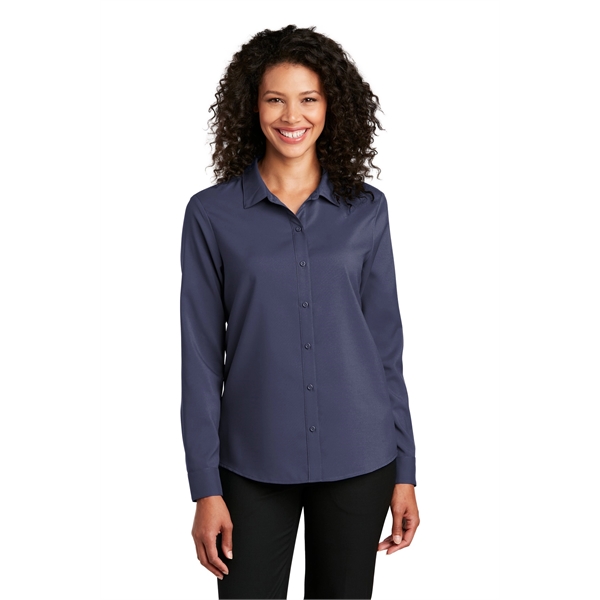 Port Authority Ladies Long Sleeve Performance Staff Shirt... from ASI 84863 SanMar