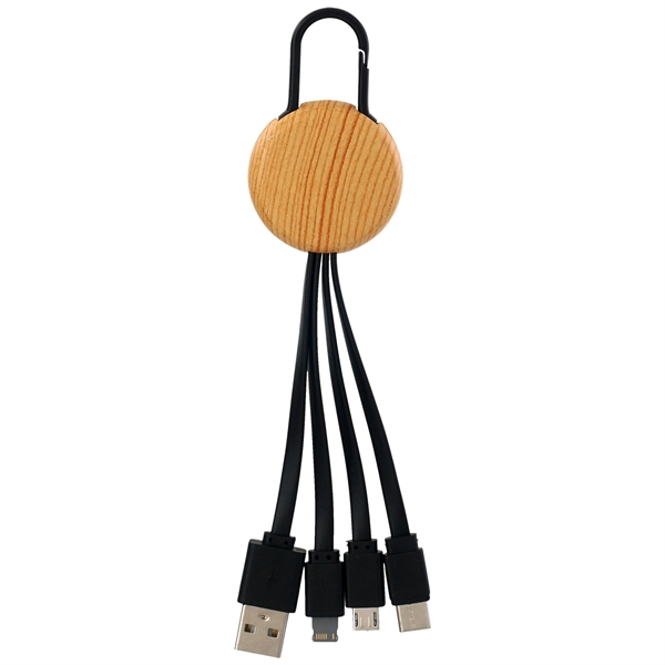 BAMBOO CLIP 3-IN-1 CHARGING CABLE... from ASI 30208 A P Specialties / AP Specialties