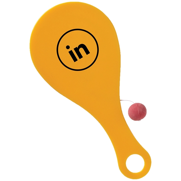 10 1/2" plastic paddle ball game in assorted colors.... from ASI 63549 Jornik Manufacturing Corp / Jornik