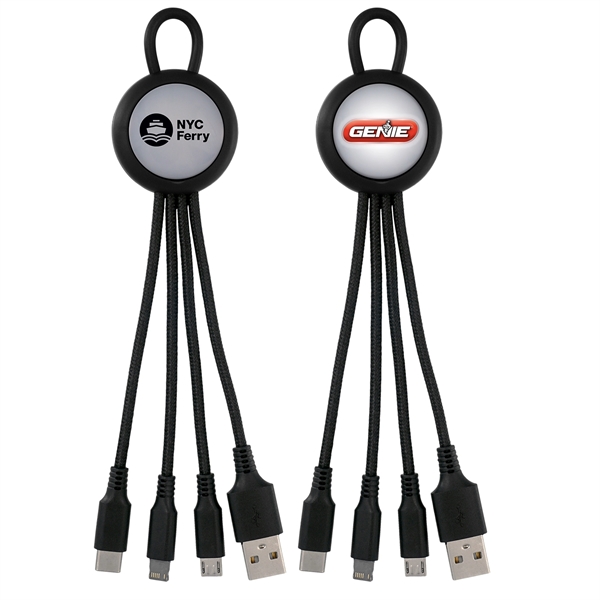LIGHT UP LOOP 3-IN-1 CHARGING CABLE... from ASI 30208 A P Specialties / AP Specialties