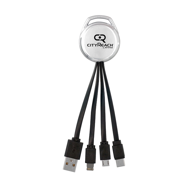 METALLIC VIVID 3-IN-1 CHARGING CABLE... from ASI 30208 A P Specialties / AP Specialties