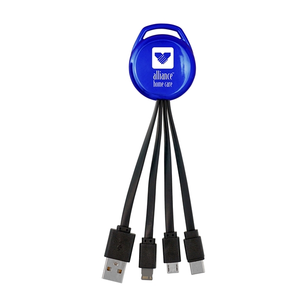 METALLIC VIVID 3-IN-1 CHARGING CABLE... from ASI 30208 A P Specialties / AP Specialties