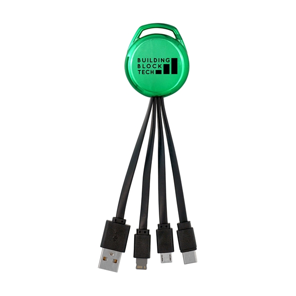 METALLIC VIVID 3-IN-1 CHARGING CABLE... from ASI 30208 A P Specialties / AP Specialties
