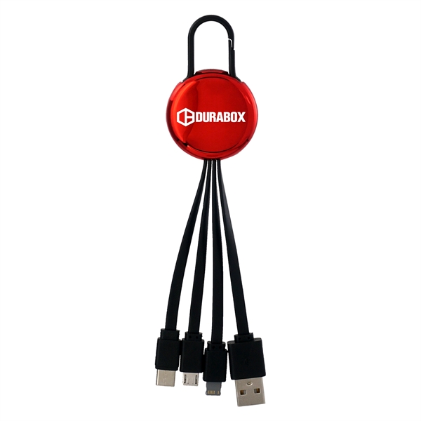 METALLIC EASY CLIP 3 IN 1 CHARGING CABLE... from ASI 30208 A P Specialties / AP Specialties
