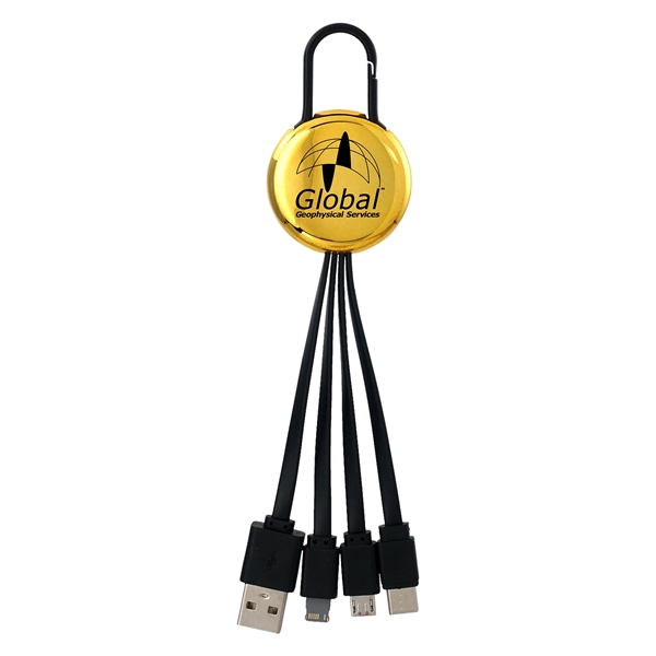 METALLIC EASY CLIP 3 IN 1 CHARGING CABLE... from ASI 30208 A P Specialties / AP Specialties