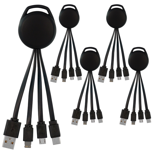 COLOR LIGHT UP VIVID 3-IN-1 CHARGING CABLE... from ASI 30208 A P Specialties / AP Specialties