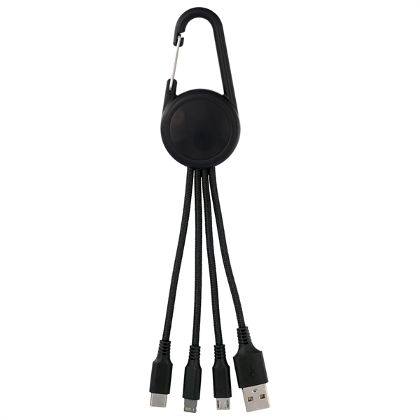COLOR LIGHT UP 3-IN-1 CARABINER CHARGING CABLE... from ASI 30208 A P Specialties / AP Specialties