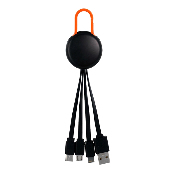 LIGHT UP LOGO CLIP 3 IN 1 CHARGING CABLE... from ASI 30208 A P Specialties / AP Specialties