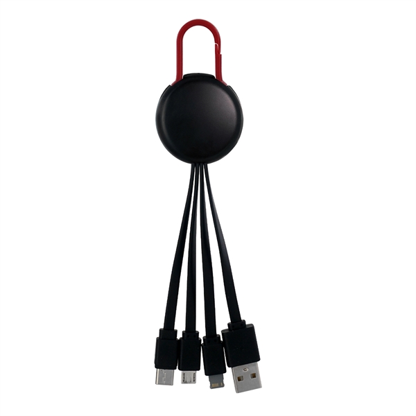 LIGHT UP LOGO CLIP 3 IN 1 CHARGING CABLE... from ASI 30208 A P Specialties / AP Specialties