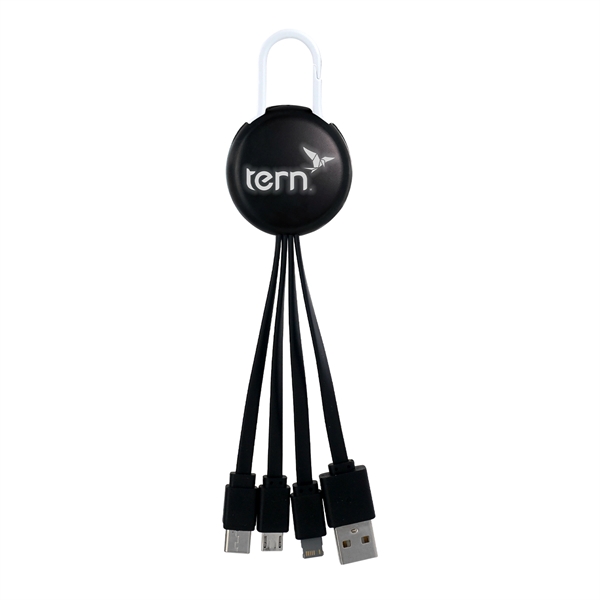 LIGHT UP LOGO CLIP 3 IN 1 CHARGING CABLE... from ASI 30208 A P Specialties / AP Specialties