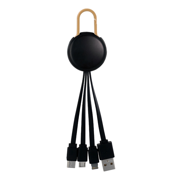 LIGHT UP LOGO CLIP 3 IN 1 CHARGING CABLE... from ASI 30208 A P Specialties / AP Specialties