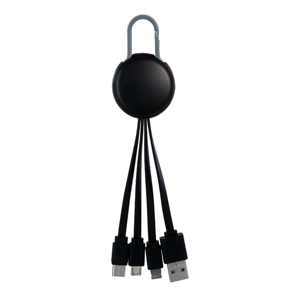 LIGHT UP LOGO CLIP 3 IN 1 CHARGING CABLE... from ASI 30208 A P Specialties / AP Specialties