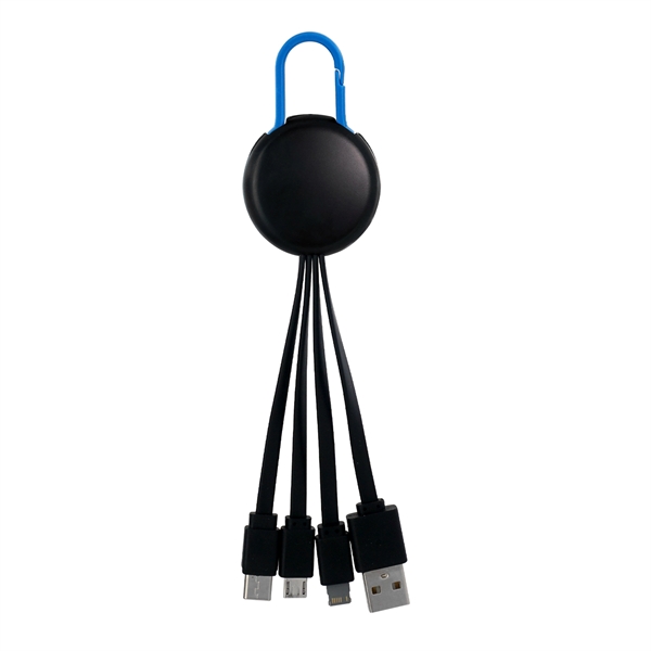 LIGHT UP LOGO CLIP 3 IN 1 CHARGING CABLE... from ASI 30208 A P Specialties / AP Specialties