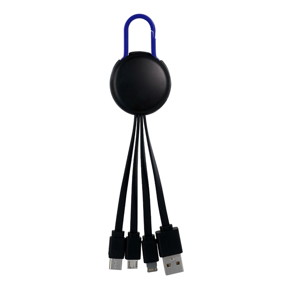LIGHT UP LOGO CLIP 3 IN 1 CHARGING CABLE... from ASI 30208 A P Specialties / AP Specialties