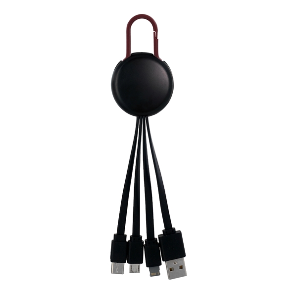 LIGHT UP LOGO CLIP 3 IN 1 CHARGING CABLE... from ASI 30208 A P Specialties / AP Specialties