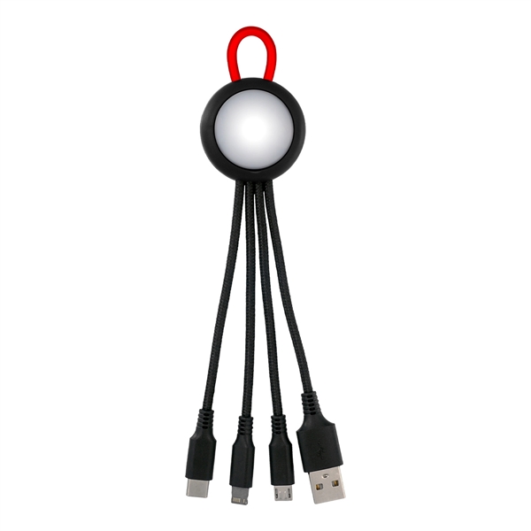 CLEARVIEW LIGHT UP LOOP 3-IN-1 CHARGING CABLE... from ASI 30208 A P Specialties / AP Specialties