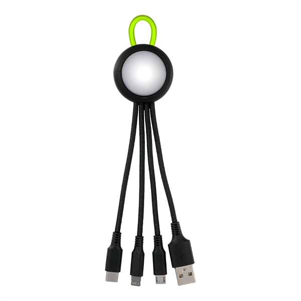 CLEARVIEW LIGHT UP LOOP 3-IN-1 CHARGING CABLE... from ASI 30208 A P Specialties / AP Specialties