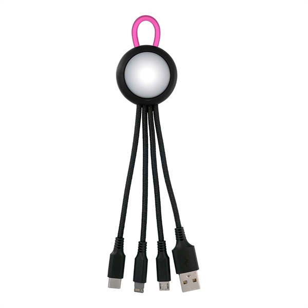 CLEARVIEW LIGHT UP LOOP 3-IN-1 CHARGING CABLE... from ASI 30208 A P Specialties / AP Specialties